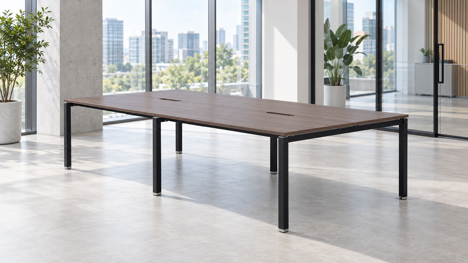 Runway 4 Seater Workstation - No Screen