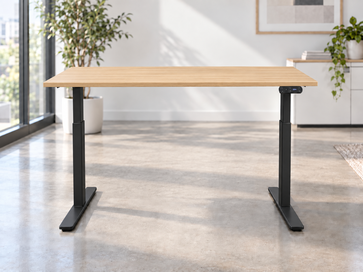UPpy Lite with black frame and oak top