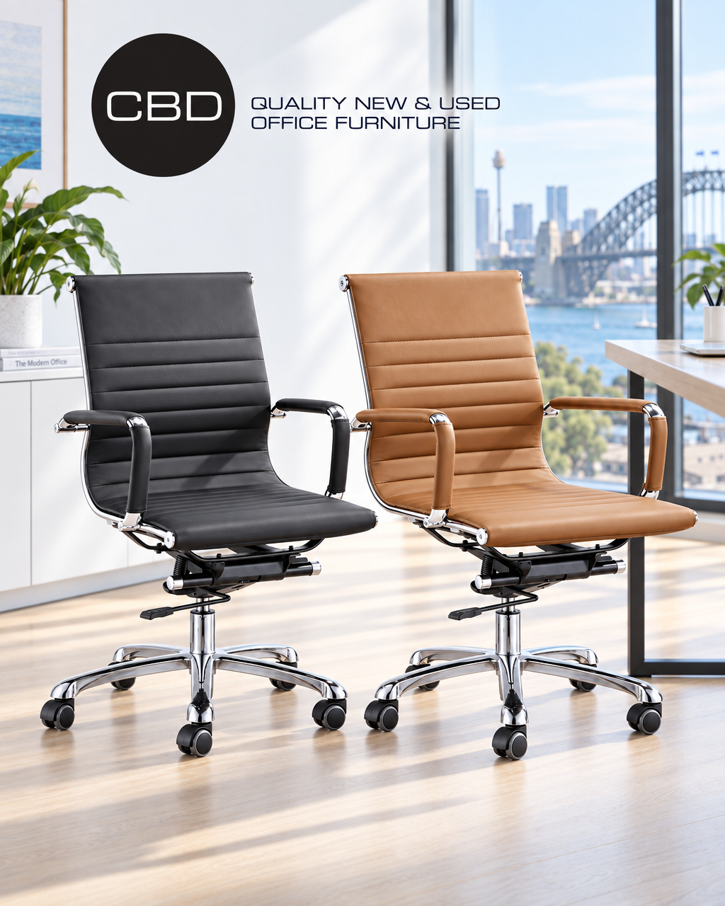 Graphite Meeting Chair