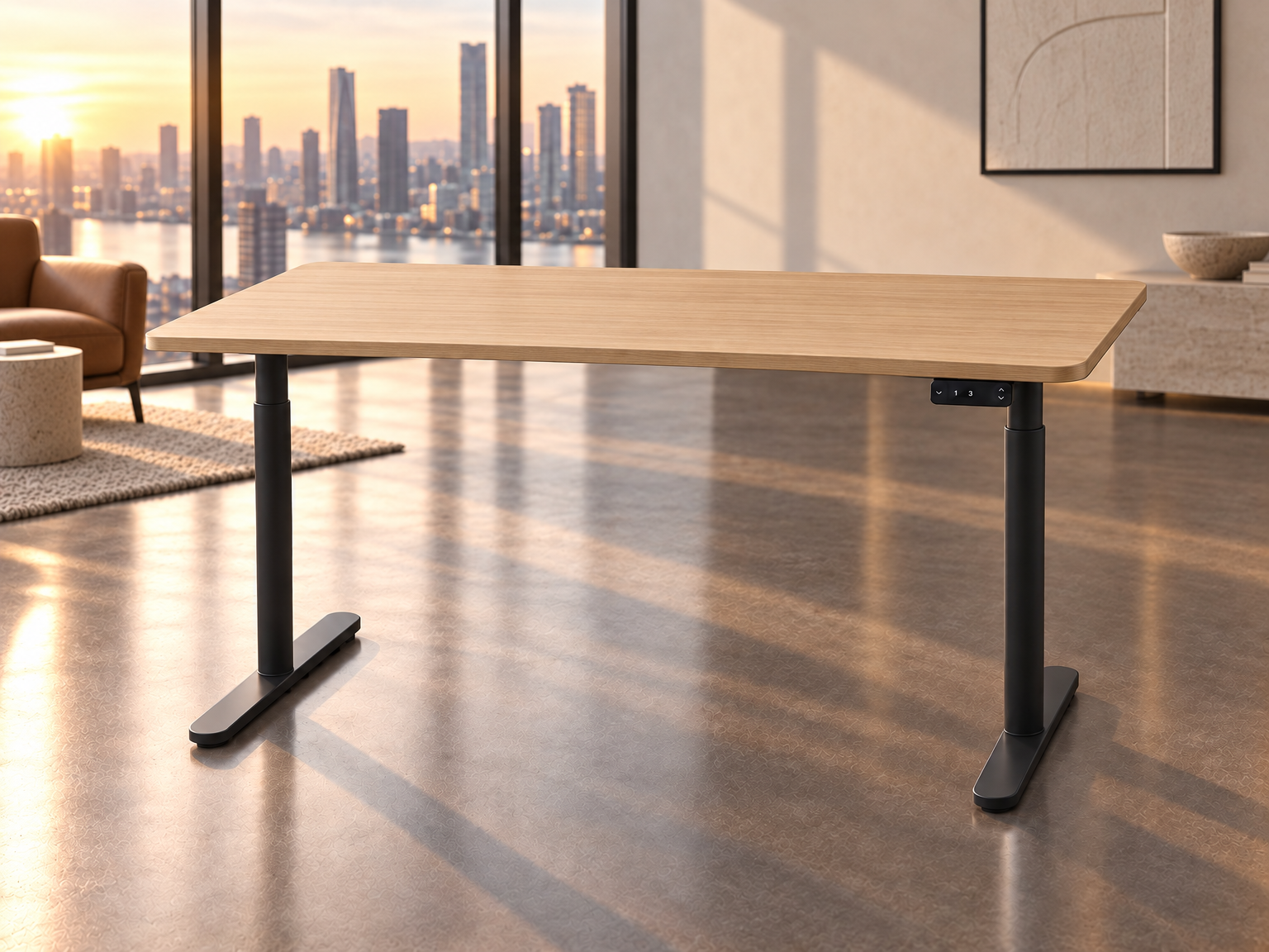 UPpy Pro black frame with oak top